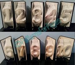 Book Folding Pattern For Table Numbers 1 To 10 11 To 20 Etsy Book Table Numbers Diy Book Book Folding