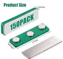Amazon.com: 150 Pieces Magnetic Name Badge Holders Name Tag ...