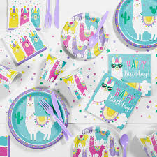Take your entertaining up another notch with fun party drinkware! Llama Party Supplies Kit For 8 Guests Walmart Com Walmart Com