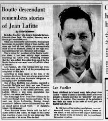 1982 Lee Fuselier Remembers Boutte-Lafitte Stories