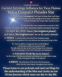 Twin Flame Astrology Venus Conjunct Pleiades Star Heartstrings Connection Twin Flame Twin Flame Relationship Twin Flame Reading