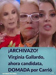 Virginia Gallardo En La Mesa Con Mirtha Legrand