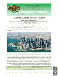 Shipped with usps priority mail. Pdf Landscape Structure And Implications For Sustainable Environmental Management