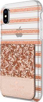 The most common kate spade phone material is leather. Kate Spade New York Sticker Pocket Rose Gold Ksiph 091 Rgld Best Buy
