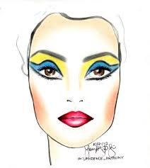 Cleopatra Face Chart By Lawrence L Beauty Studio Artist
