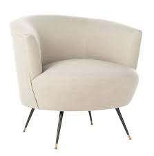 Fox6257c Accent Chairs Furniture By Safavieh Mid Century Accent Chair Linen Accent Chairs Mid Century Accents