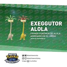 · the pokemon exeggutor is one of the many capturable pokemon in pokemon go. Exeggutor Alola Reveleado Nidos Pokemon Go Argentina Facebook