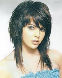 Choppy Shoulder Length Hairstyles With Bangs Shoulder Length Layered Haircuts With Bangs Me Long Shag Hairstyles Medium Length Hair Styles Medium Hair Styles