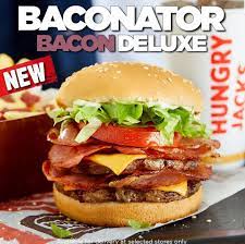 News Hungry Jack S Bacon Deluxe Baconator Frugal Feeds