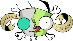 He has a secret pleasure, that he thought zim did not know about. Waffles Before Doomy Doom By Gorilla Ink Invader Zim Gir Waffles Clipart Full Size Clipart 850814 Pinclipart