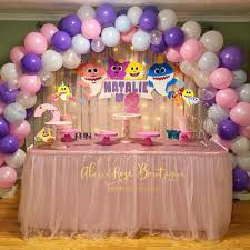 Alana Rose Events More On Instagram Baby Shark Party 2nd Event Happy Birthday N Shark Themed Birthday Party Shark Theme Birthday 2nd Birthday Party Themes