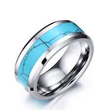 These beautiful pieces of jewelry are meant to be seen. China Surgical Stainless Steel Handmade Turquoise Ring Hot Sale Unisex Rings China Turquoise Ring And Unisex Rings Price