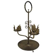 Wrought iron candle holder tall. Tall Iron Candle Holders 11 For Sale On 1stdibs