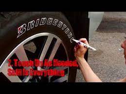 How To Paint Tire Letters Tire Penz Instructions How To Apply Tire Lettering Paint Youtube Painted Tires Waterproof Car Paint Marker