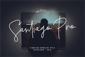 Demo donationware free free for personal use public domain, gpl. Santiago Pro Pixelify Best Free Fonts Mockups Templates And Vectors Signature Fonts Free Logo Natural Writing