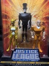 DC Universe Justice League Unlimited Fan Collection Cheetah The Shade Lex  Luthor 