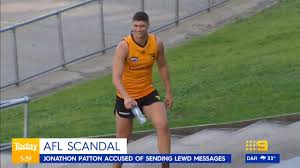 Afl star jonathon patton has been stood down over allegations he sent unsolicited inappropriate photos to at least three young women. 2ed7dmpxuu7zcm