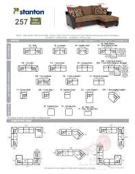 28 inches high x 60 inches wide x 54. Stanton Furniture Sectional Sofa Chaise 257 Measurements And Configurations