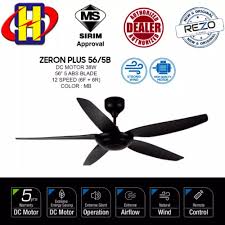 Get free shipping on qualified dc motor ceiling fans or buy online pick up in store today in the lighting department. Rezo Fan With Remote Control Zeron Plus 56 5b Dc Motor 12 Speed Shopee Malaysia