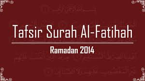 Surah ini diturunkan dimekkah yang terdiri dari 7 ayat dan surah pertama yang dibaca seseorang dalam setiap rakaat shalat. Tafsir Surat Al Fatihah 1 Ramadan 2014 Nightly Reminders Dr Yasir Qadhi 28th June 2014 Youtube
