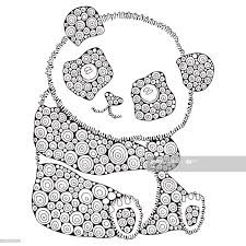 Gambar kartun muka panda gambar lucu lucu. Stockillustraties Schattige Panda Volwassen Antistress Kleurplaat Fotoboekpagina Zwart Wit Han Cute Panda Drawing Antistress Coloring Panda Coloring Pages