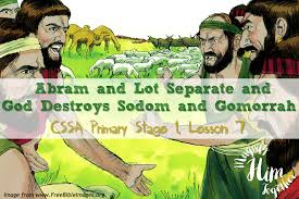 They solve the problem without fighting. Abram And Lot Seperate Cssa Primary Stage 1 Lesson 7 Magnify Him Together