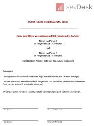 Hier finden sie passende vorlagen! Schriftliche Vereinbarung Vorlage Vorlagen Vereinbarung Vorlagen Word