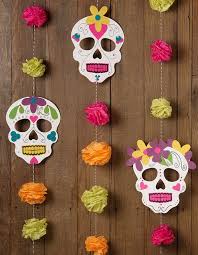 30 Mexican Day Of The Dead Decoration Ideas Halloween Crafts Diy Halloween Garland Day Of The Dead Diy