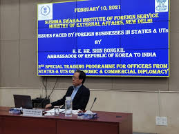 Sushma swaraj institute of foreign service. Ambassador Shin Presents A Lecture At Sushma Swaraj Institute Of Foreign Service Ssifs ìƒì„¸ë³´ê¸° Ambassador S Activitiesembassy Of The Republic Of Korea To The Republic Of India
