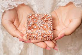 FAST SHIPPING Rose Gold Wedding Unity Coins, Wedding Arras, Wedding Coins,  Ring Box, Wedding Gift