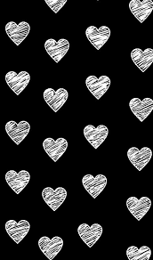 Maybe you would like to learn more about one of these? Black And White Heart And Wallpaper Image 4115267 On Favim Com