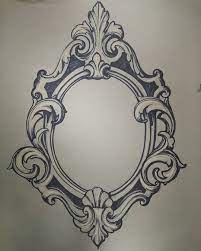 Disegno Di Cornice Da Realizzare In Creta Filigree Tattoo Jewelry Design Patterns Ornament Drawing