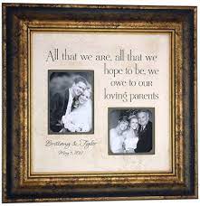 Personalized Photo Frame Wedding Gift For Parents Of The Etsy Wedding Picture Frames Wedding Gifts For Parents Mom Wedding Gift