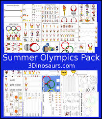 Blank medal free art print of golden medals for sale screenshoot Free Summer Olympics Pack For Tot Preschool Prek Kindergarten 3 Dinosaurs