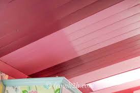 how to paint stripes on the ceiling