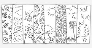 Download and print these bookmarks coloring pages for free. 8 Cute Free Printable Bookmarks To Colour For Kids Adults The Craft At Home Family