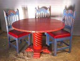 Southwest Dining Furniture Sets Chairs China Cabinets Tables Painted Dining Table Mexican Furniture Refurbished Kitchen Tables