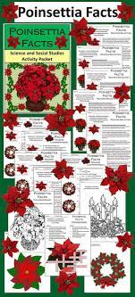 Christmas Activities Poinsettia Facts Christmas Activity Bundle Color Bw Christmas Activities Christmas Plants Poinsettia