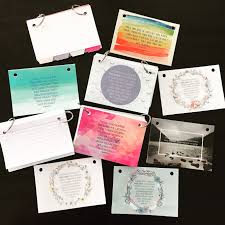 Prayer Note Card Organizer Interchangeable And Made With Laminated Decorative Covers Index Cards Tabs And Book R Card Organizer Note Cards Decorative Cover