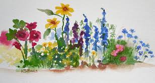 All Gardening Is Landscape Painting Horace Walpole Easy Drawings Flower Painting Garden Drawing