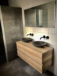 badmeubel met waskommen badkamer badkamerideeen meubels