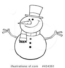 Download clker's snowman outline clip art and related images now. Snowman Clipart 434361 Illustration By Hit Toon