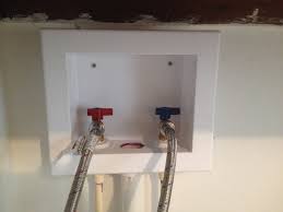 I have made sure the hoses are tight but when i put the valve handle in the upright position the water is turned off to the washer. Washing Machine Outlet Box Retrofit Payne Ohio Jeremykrill Com