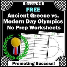 Free Research Project Olympics Vs Ancient Greece Distance Learning Digital Ancient Greece Olympics Ancient Greece Olympic Lesson Plans