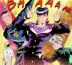 Josuke Higashikata Okuyasu Nijimura Koichi Hirose Jotaro Kujo Jojo Bizzare Adventure Jojo Bizarre Jojo S Bizarre Adventure