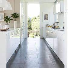 Kitchen Via Living Etc Galley Kitchen Design White Galley Kitchens Galley Kitchens