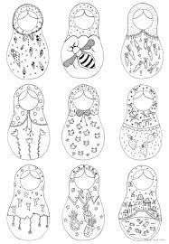 Russian Nesting Dolls Coloring Page Matryoshka Doll Drawing Matryoshka Doll Art Doll Drawing