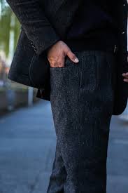 wnc ハケットロンドン HACKETT LONDON FOX BROTHERS シングルスーツ 茶系 スリーピース 本切羽 ツイード グレンチェック  メンズ [828472]