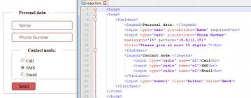 Html form fieldset explained with examples. Code N Social