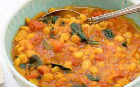 Cooking yellow split peas this way results in a soupy consistency. Creamy Yellow Split Pea And Spinach Dahl Vegan One Green Planet